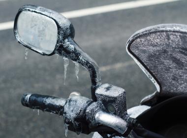 motorbike in winter copy